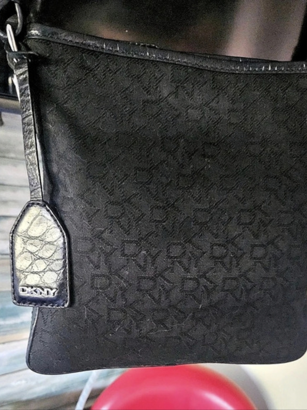 DKNY Black Logo Crossbody Bag
